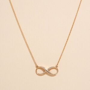 Infinity necklace 14k real gold perfect gift